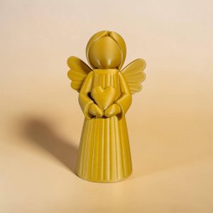 Anjo 3D dourado - 12 cm