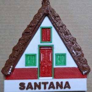 Magnético Casa Santana - Madeira (6.5cm)